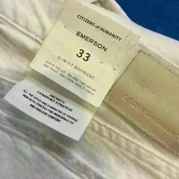 NWT Citizens of Humanity Emerson in Zen Relaxed Fit Slim Boyfriend Jeans 33 - Picture 5 of 7